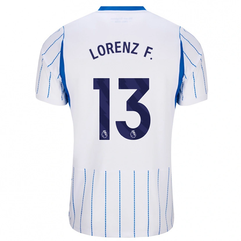 Danxen Enfant Maillot Lorenz Ferdinand #13 Dodgerblue Blanc Tenues Extérieur 2026/27 T-Shirt