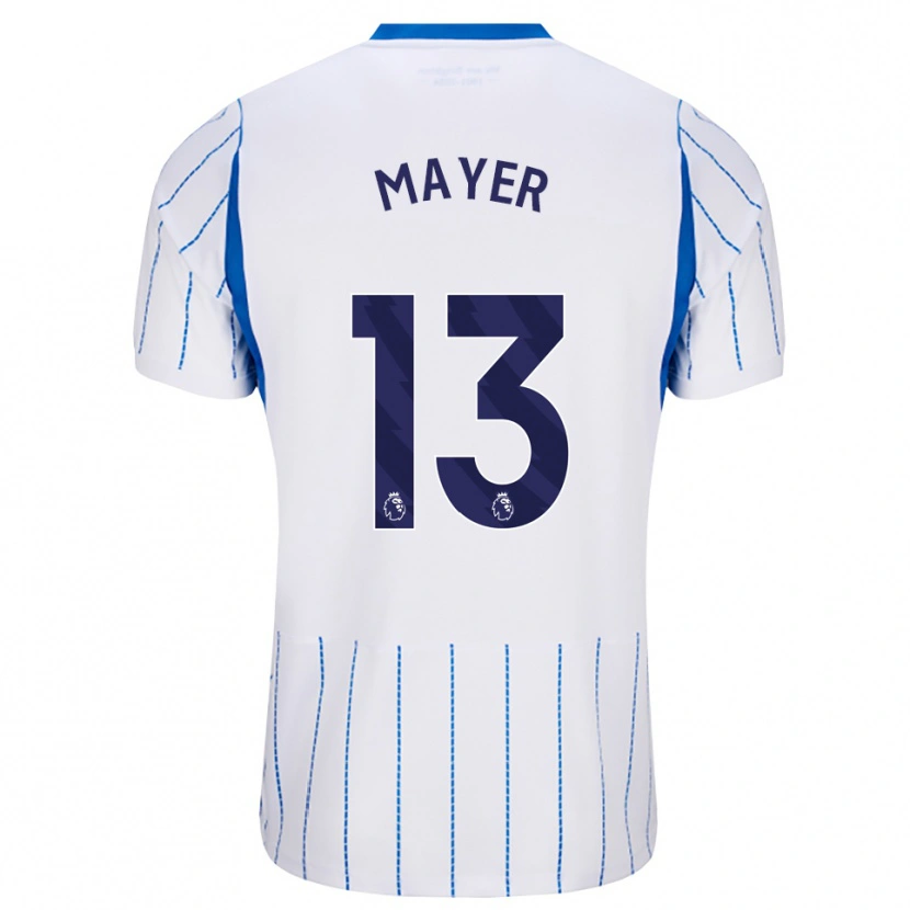 Danxen Enfant Maillot Oliver Mayer #13 Dodgerblue Blanc Tenues Extérieur 2026/27 T-Shirt
