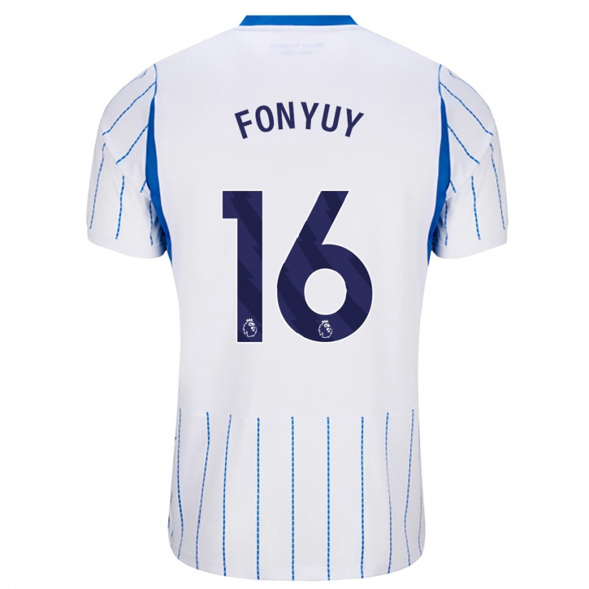 Danxen Enfant Maillot Aedan Fonyuy #16 Dodgerblue Blanc Tenues Extérieur 2026/27 T-Shirt