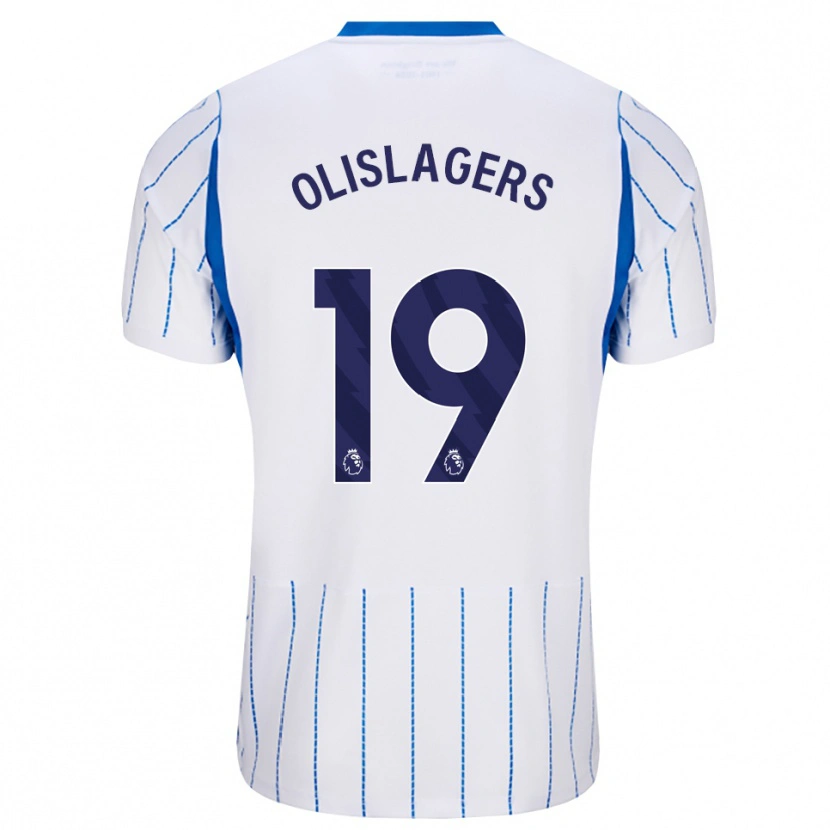 Danxen Enfant Maillot Marisa Olislagers #19 Dodgerblue Blanc Tenues Extérieur 2026/27 T-Shirt
