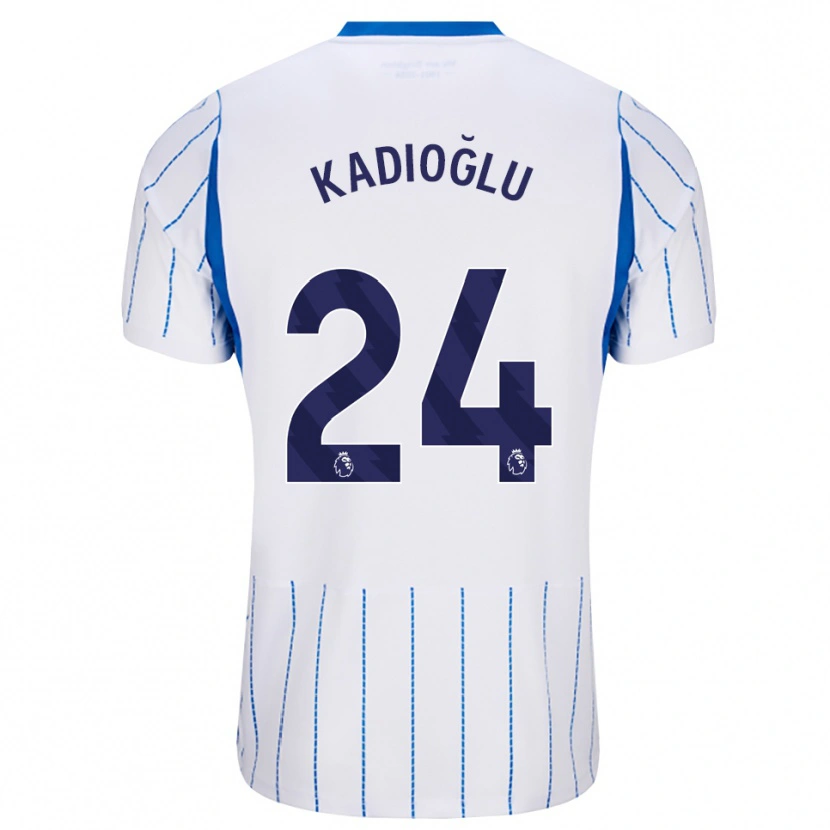 Danxen Enfant Maillot Ferdi Kadıoğlu #24 Dodgerblue Blanc Tenues Extérieur 2026/27 T-Shirt