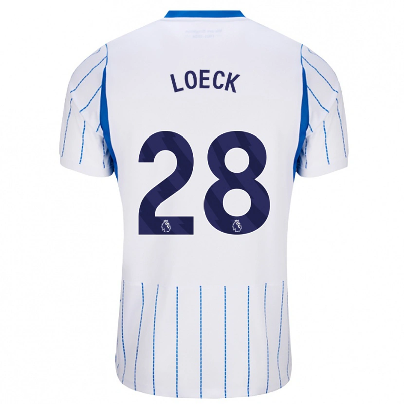 Danxen Enfant Maillot Melina Loeck #28 Dodgerblue Blanc Tenues Extérieur 2026/27 T-Shirt