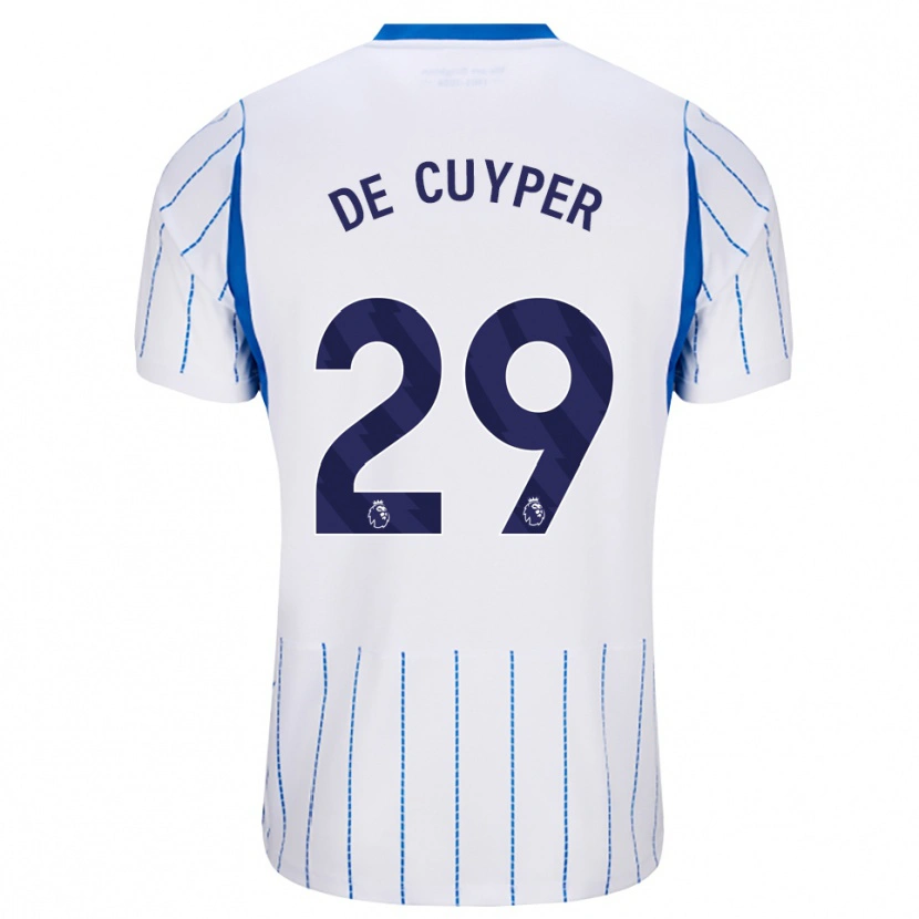 Danxen Enfant Maillot Maxim De Cuyper #29 Dodgerblue Blanc Tenues Extérieur 2026/27 T-Shirt