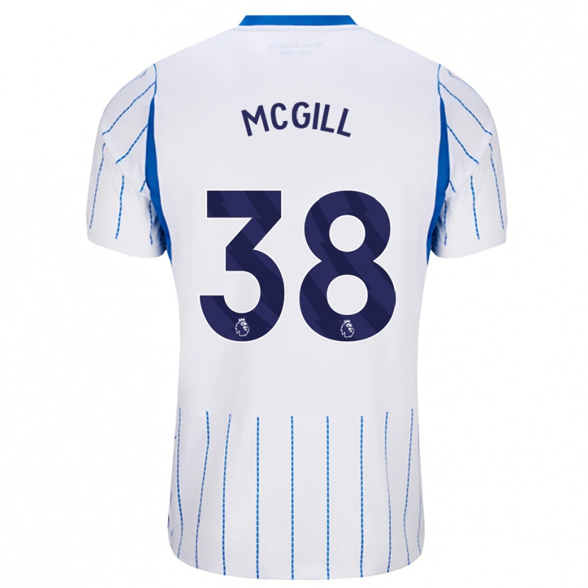 Danxen Enfant Maillot Tom Mcgill #38 Dodgerblue Blanc Tenues Extérieur 2026/27 T-Shirt