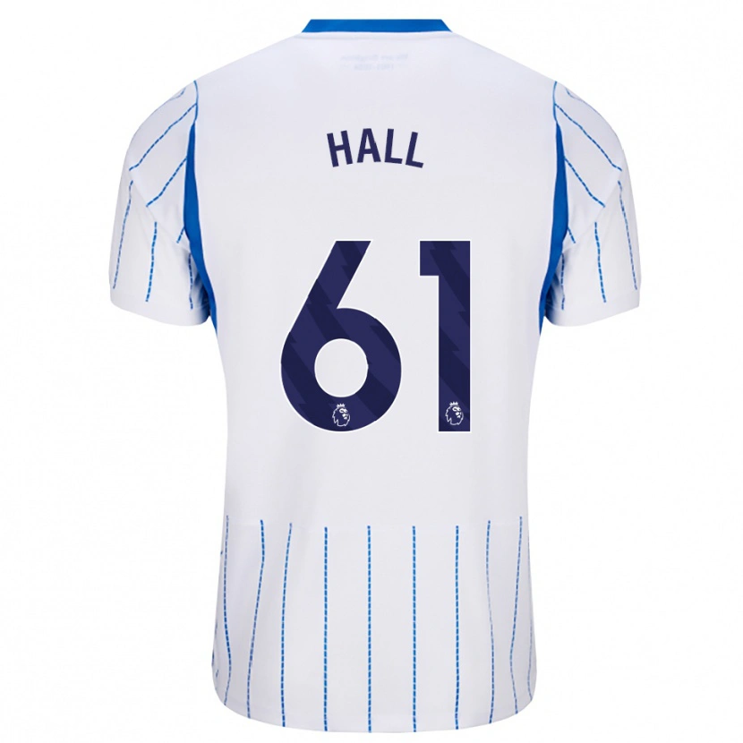 Danxen Enfant Maillot Steven Hall #61 Dodgerblue Blanc Tenues Extérieur 2026/27 T-Shirt