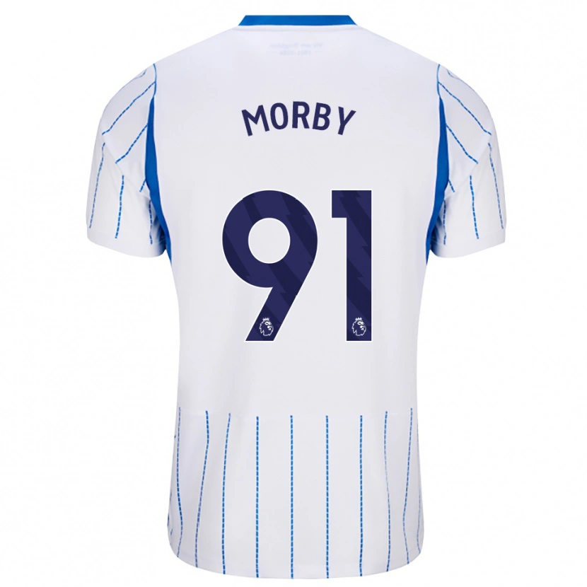 Danxen Enfant Maillot Jackson Morby #91 Dodgerblue Blanc Tenues Extérieur 2026/27 T-Shirt