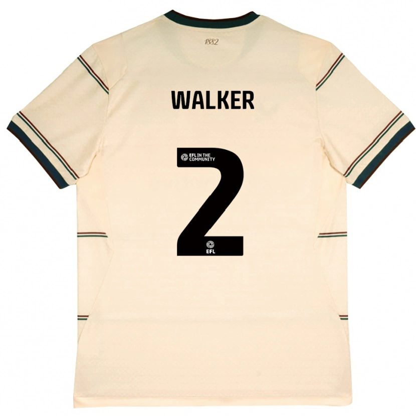 Danxen Enfant Maillot Kyle Walker #2 Beige Bourgogne Tenues Extérieur 2026/27 T-Shirt