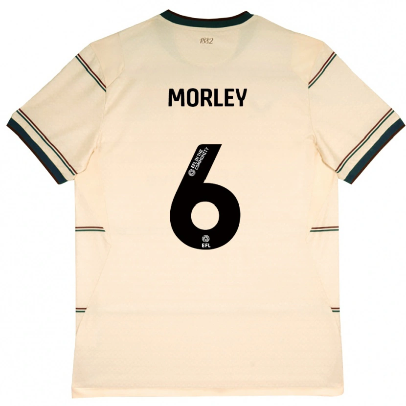 Danxen Enfant Maillot Samuel Morley #6 Beige Bourgogne Tenues Extérieur 2026/27 T-Shirt