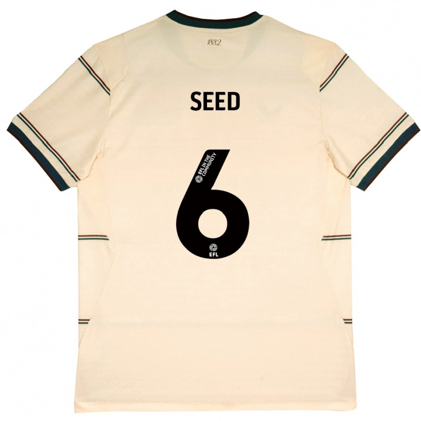 Danxen Enfant Maillot Helen Seed #6 Beige Bourgogne Tenues Extérieur 2026/27 T-Shirt