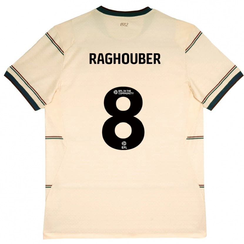 Danxen Enfant Maillot Ugo Raghouber #8 Beige Bourgogne Tenues Extérieur 2026/27 T-Shirt