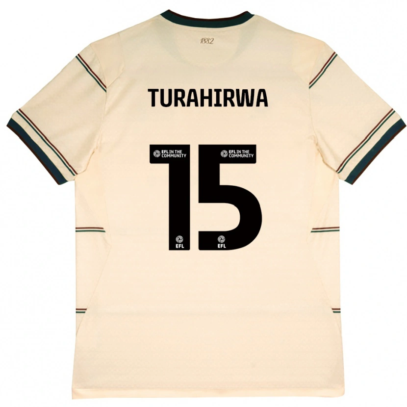 Danxen Enfant Maillot Elijah Turahirwa #15 Beige Bourgogne Tenues Extérieur 2026/27 T-Shirt