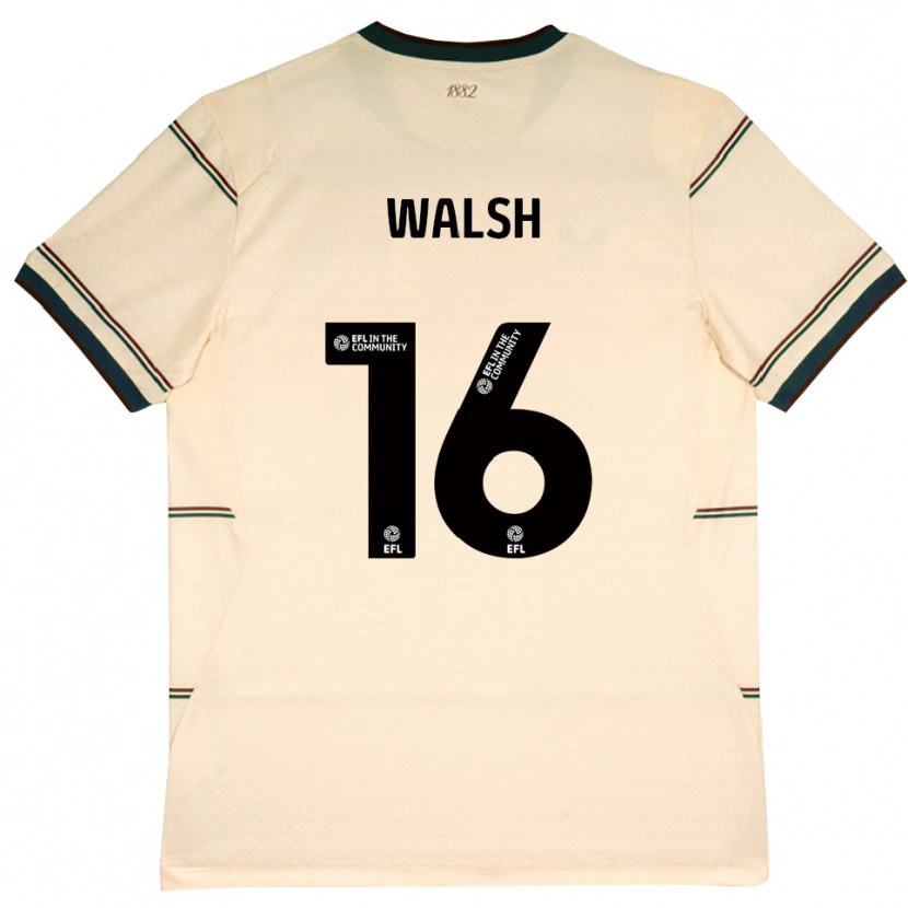 Danxen Enfant Maillot Lucy Walsh #16 Beige Bourgogne Tenues Extérieur 2026/27 T-Shirt