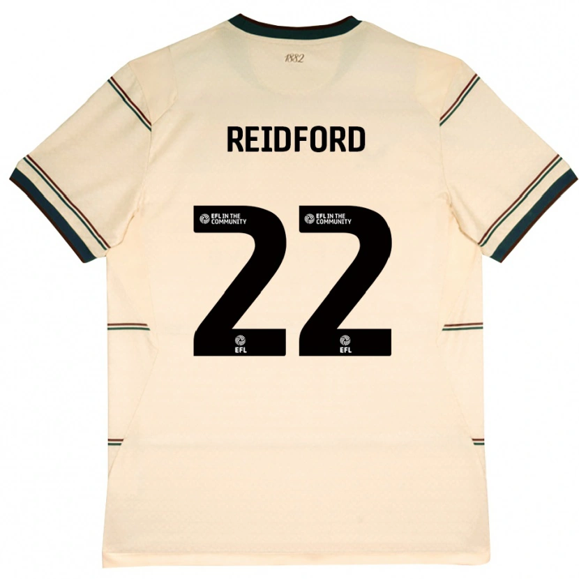 Danxen Enfant Maillot Isabella Reidford #22 Beige Bourgogne Tenues Extérieur 2026/27 T-Shirt