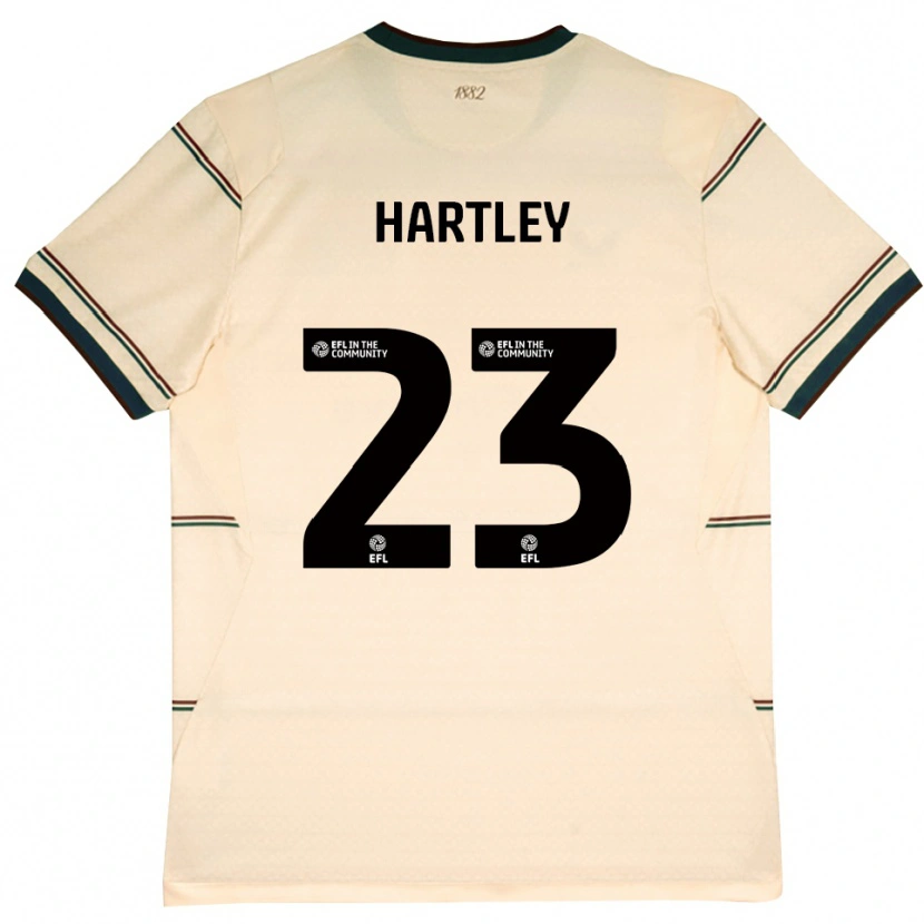 Danxen Enfant Maillot Naomi Hartley #23 Beige Bourgogne Tenues Extérieur 2026/27 T-Shirt