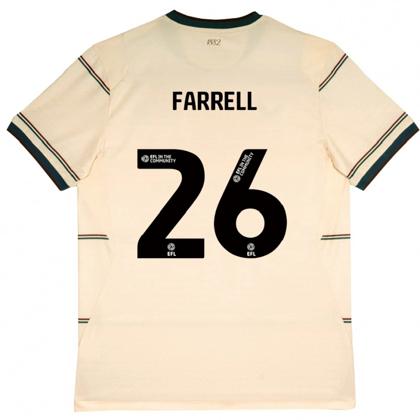 Danxen Enfant Maillot Lucy Farrell #26 Beige Bourgogne Tenues Extérieur 2026/27 T-Shirt