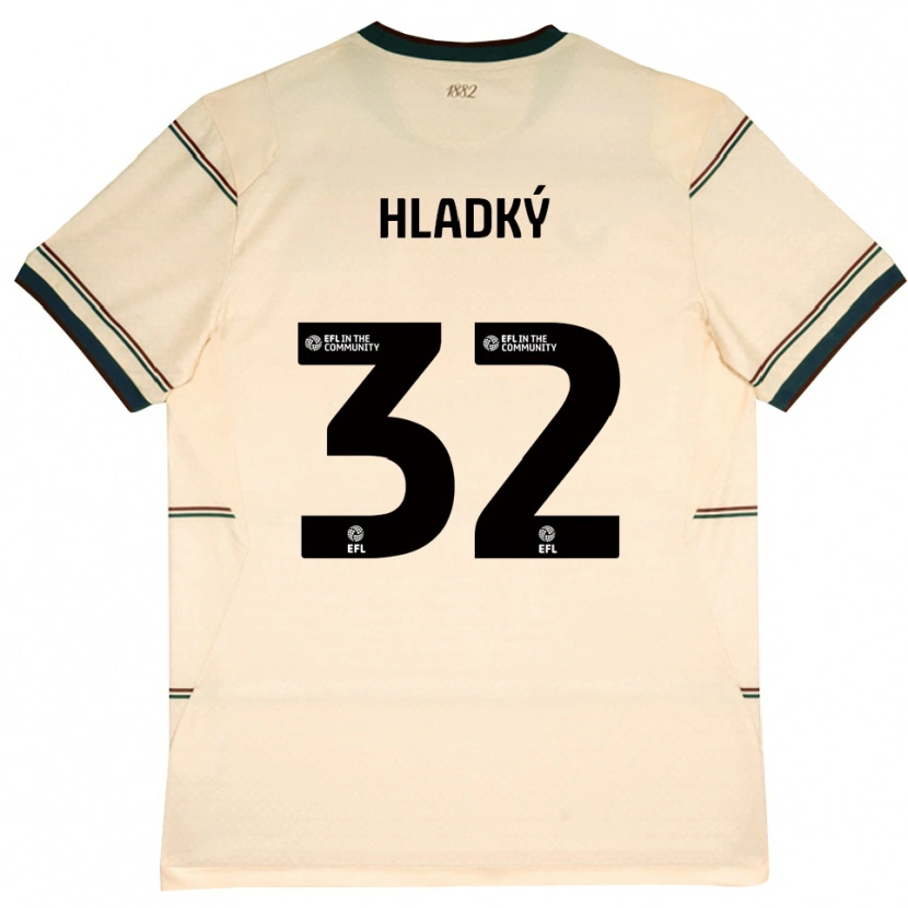 Danxen Enfant Maillot Vaclav Hladky #32 Beige Bourgogne Tenues Extérieur 2026/27 T-Shirt