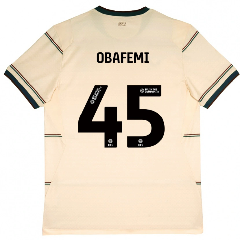 Danxen Enfant Maillot Michael Obafemi #45 Beige Bourgogne Tenues Extérieur 2026/27 T-Shirt