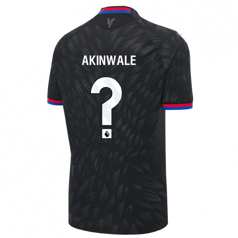Danxen Enfant Maillot Victor Akinwale #0 Noir Bleu Rouge Tenues Extérieur 2026/27 T-Shirt