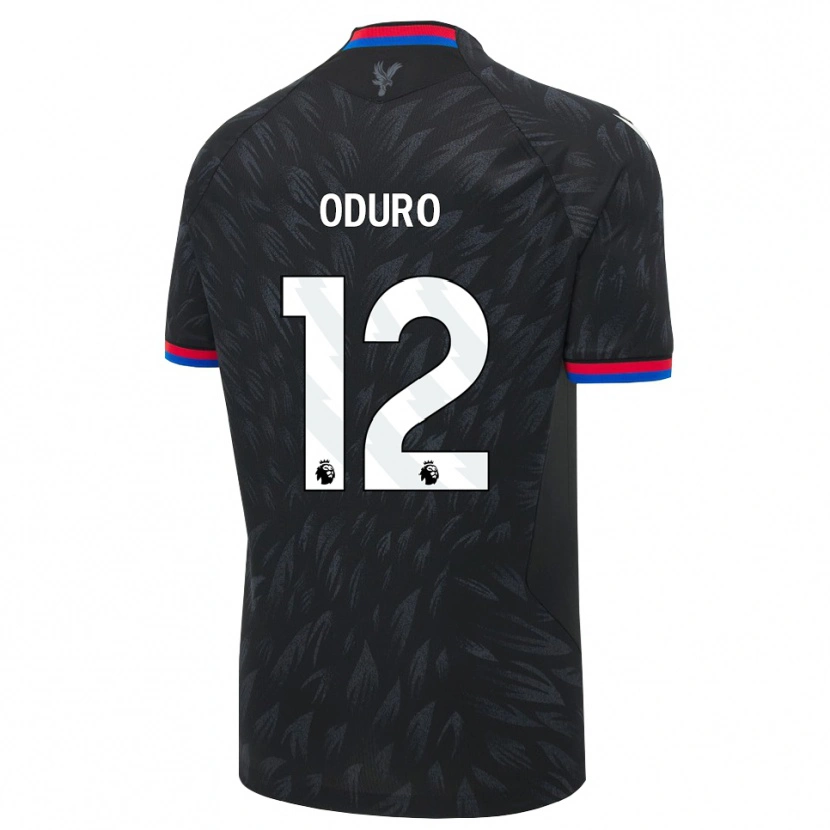 Danxen Enfant Maillot Stuart Oduro #12 Noir Bleu Rouge Tenues Extérieur 2026/27 T-Shirt