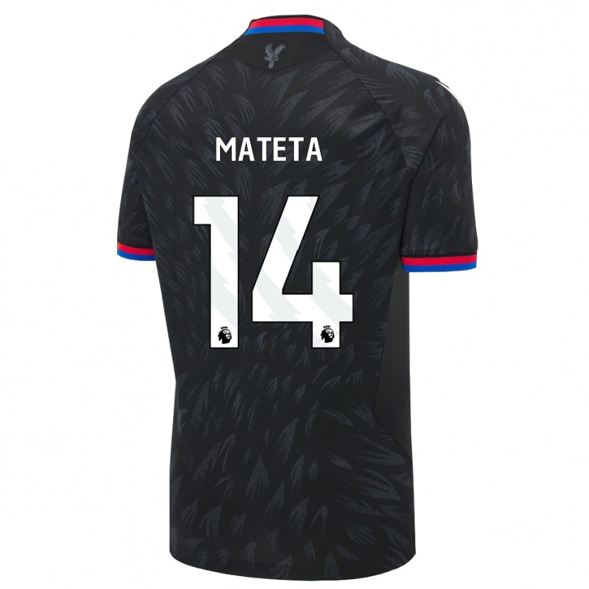 Danxen Enfant Maillot Jean-Philippe Mateta #14 Noir Bleu Rouge Tenues Extérieur 2026/27 T-Shirt