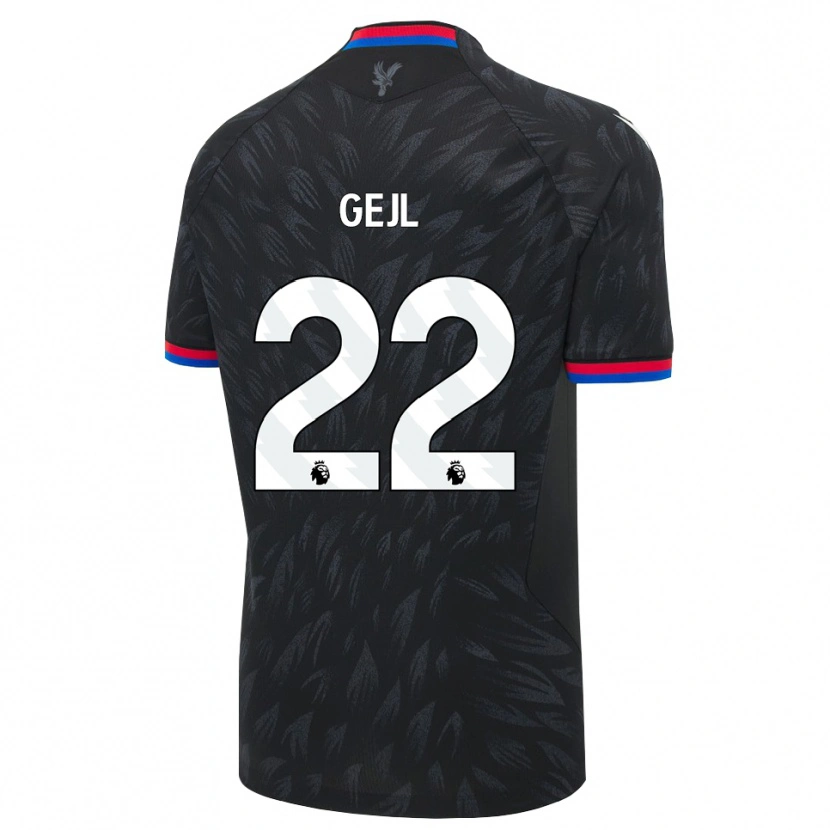 Danxen Enfant Maillot Mille Gejl #22 Noir Bleu Rouge Tenues Extérieur 2026/27 T-Shirt