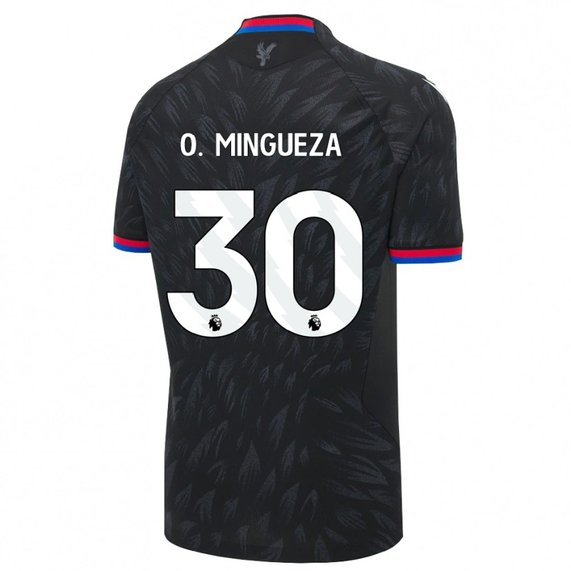 Danxen Enfant Maillot Óscar Mingueza #30 Noir Bleu Rouge Tenues Extérieur 2026/27 T-Shirt