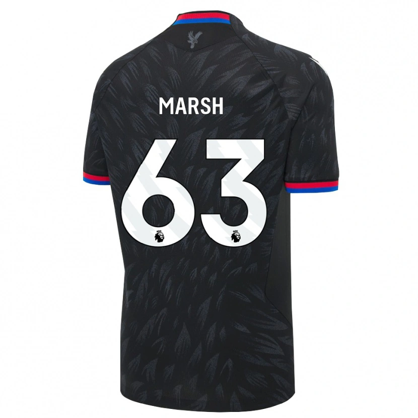 Danxen Enfant Maillot Zach Marsh #63 Noir Bleu Rouge Tenues Extérieur 2026/27 T-Shirt