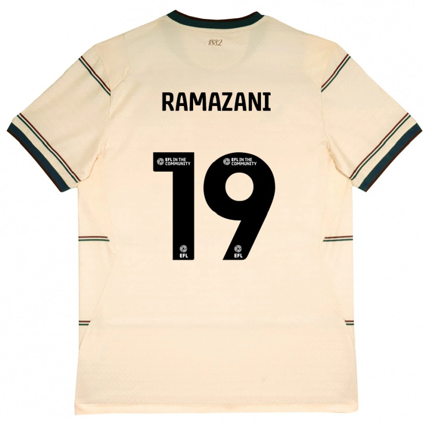 Danxen Enfant Maillot Largie Ramazani #19 Beige Bourgogne Tenues Extérieur 2026/27 T-Shirt
