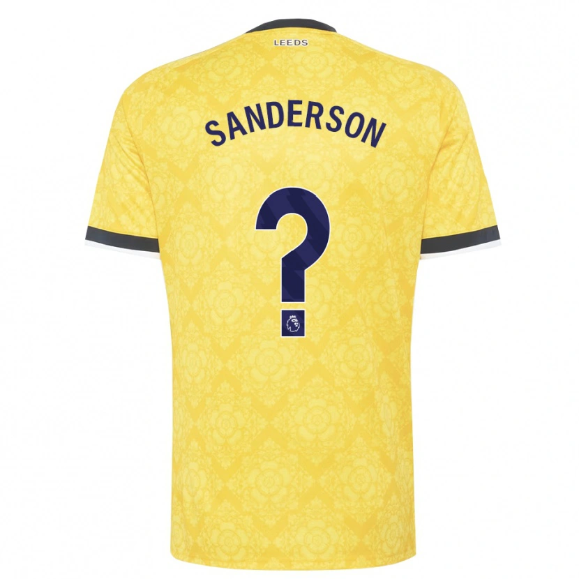 Danxen Enfant Maillot Brittany Sanderson #0 Jaune Blanc Noir Tenues Extérieur 2026/27 T-Shirt