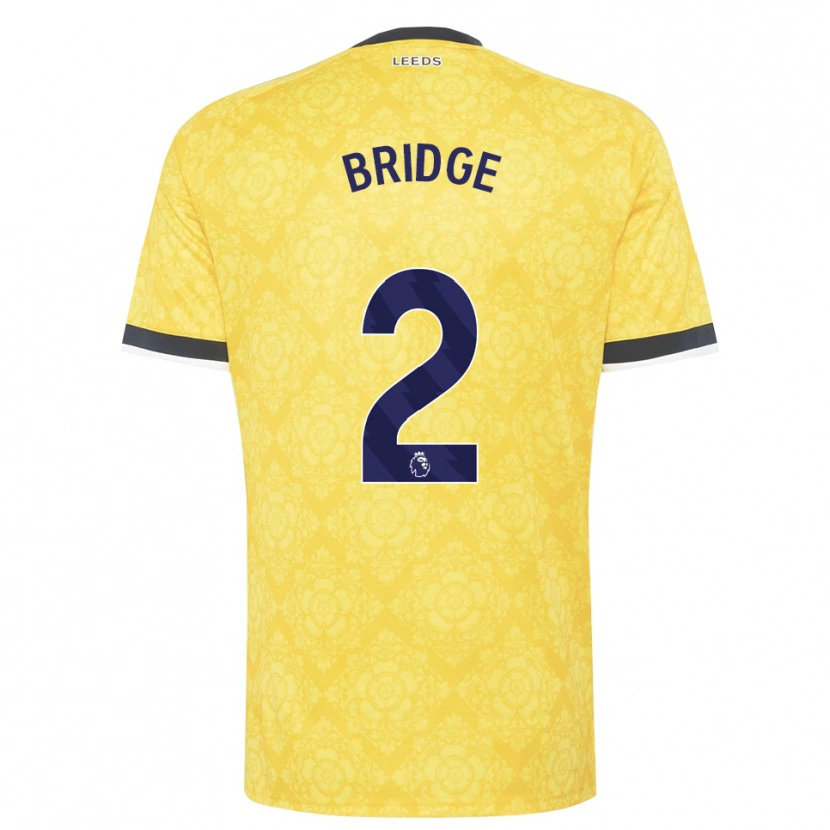 Danxen Enfant Maillot Isaac Bridge #2 Jaune Blanc Noir Tenues Extérieur 2026/27 T-Shirt