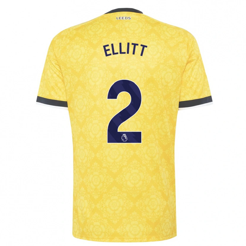 Danxen Enfant Maillot Izzy Ellitt #2 Jaune Blanc Noir Tenues Extérieur 2026/27 T-Shirt