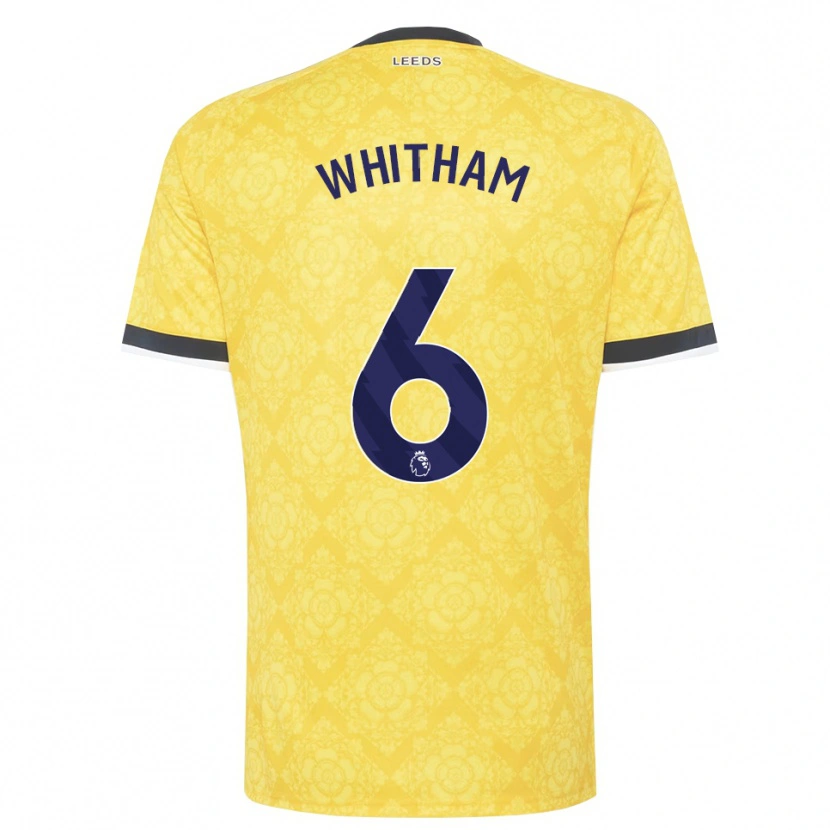 Danxen Enfant Maillot Danielle Whitham #6 Jaune Blanc Noir Tenues Extérieur 2026/27 T-Shirt