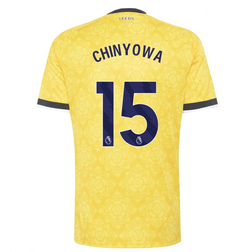 Danxen Enfant Maillot Taku Chinyowa #15 Jaune Blanc Noir Tenues Extérieur 2026/27 T-Shirt