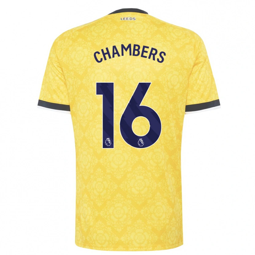 Danxen Enfant Maillot Lloyd Chambers #16 Jaune Blanc Noir Tenues Extérieur 2026/27 T-Shirt