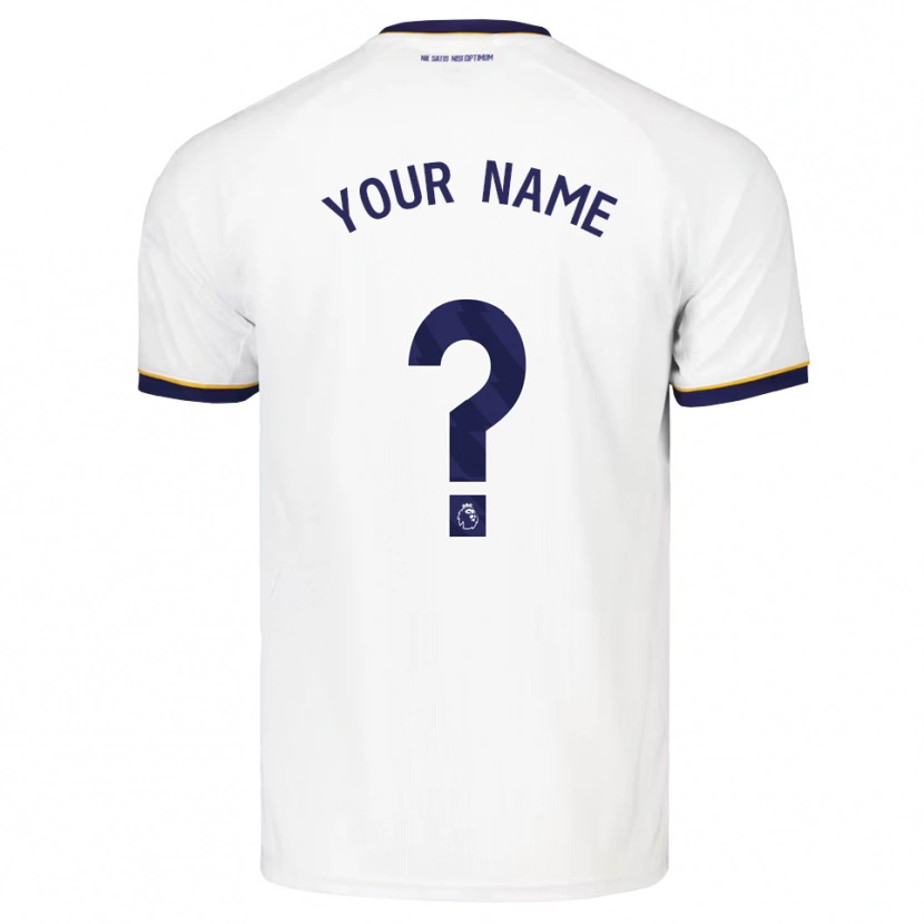 Danxen Enfant Maillot Votre Nom #0 Midnightblue Blanc Jaune Tenues Extérieur 2026/27 T-Shirt