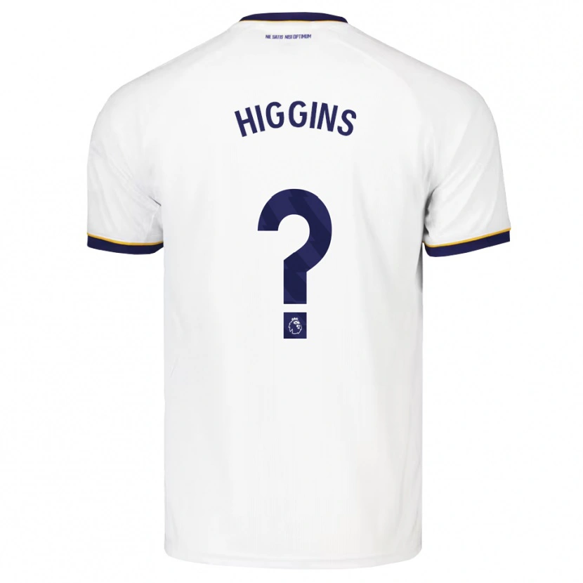 Danxen Enfant Maillot Liam Higgins #0 Midnightblue Blanc Jaune Tenues Extérieur 2026/27 T-Shirt