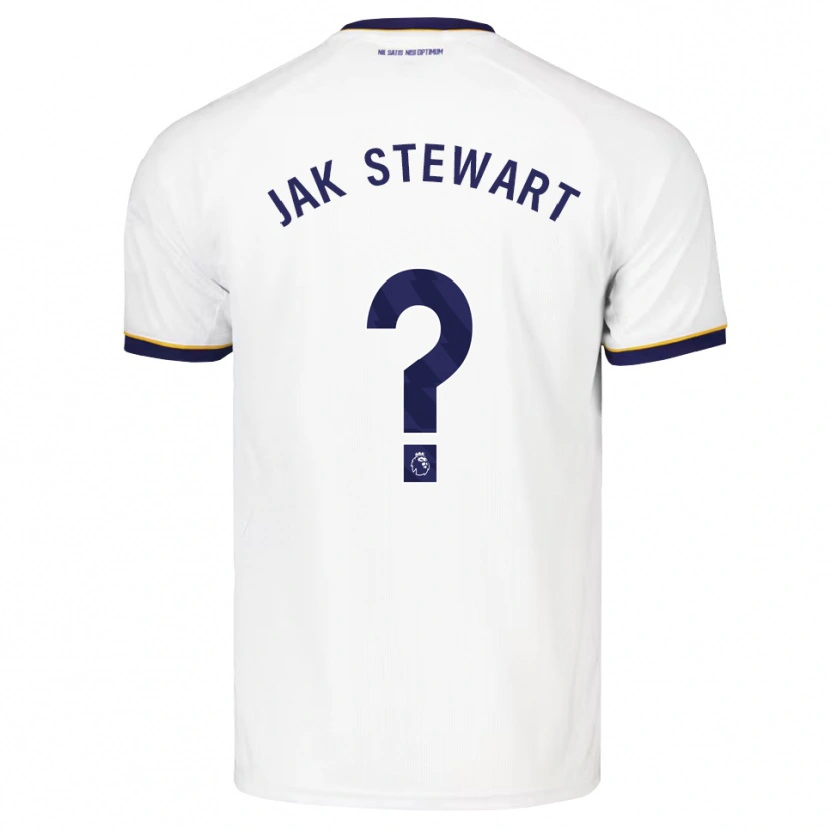 Danxen Enfant Maillot Jak Stewart #0 Midnightblue Blanc Jaune Tenues Extérieur 2026/27 T-Shirt