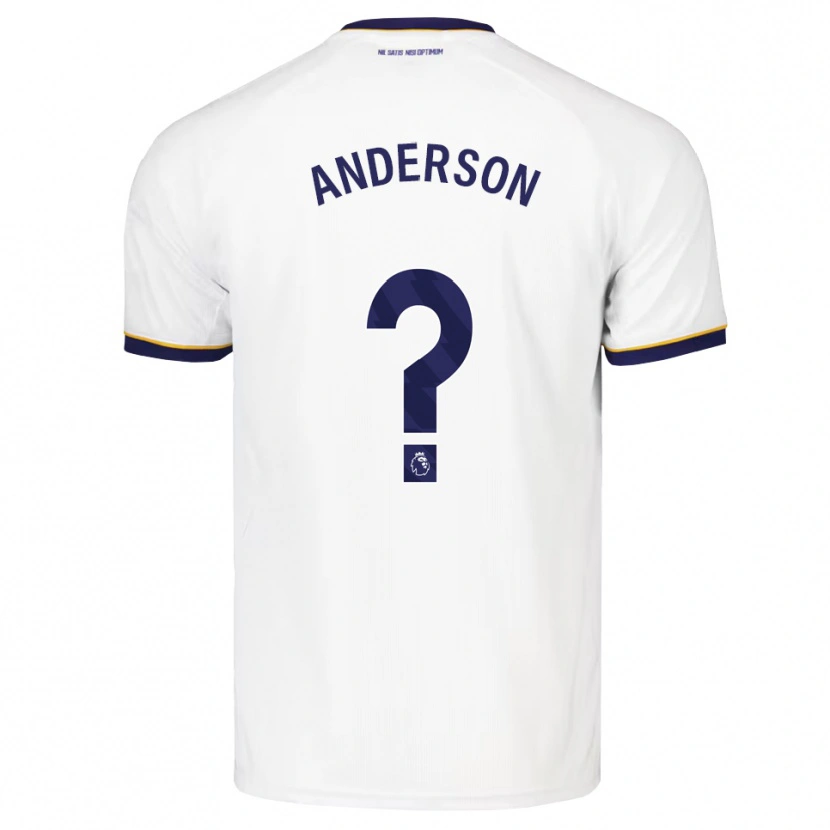 Danxen Enfant Maillot Joseph Anderson #0 Midnightblue Blanc Jaune Tenues Extérieur 2026/27 T-Shirt