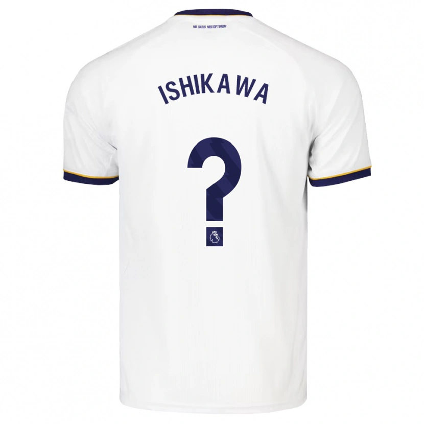 Danxen Enfant Maillot Rion Ishikawa #0 Midnightblue Blanc Jaune Tenues Extérieur 2026/27 T-Shirt