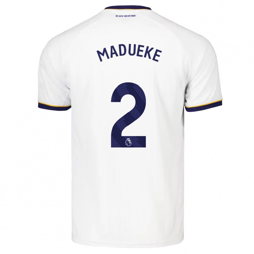 Danxen Enfant Maillot Divine Madueke #2 Midnightblue Blanc Jaune Tenues Extérieur 2026/27 T-Shirt