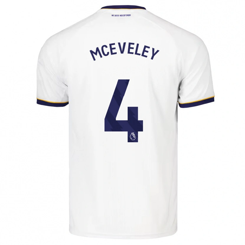 Danxen Enfant Maillot Harlow Mceveley #4 Midnightblue Blanc Jaune Tenues Extérieur 2026/27 T-Shirt