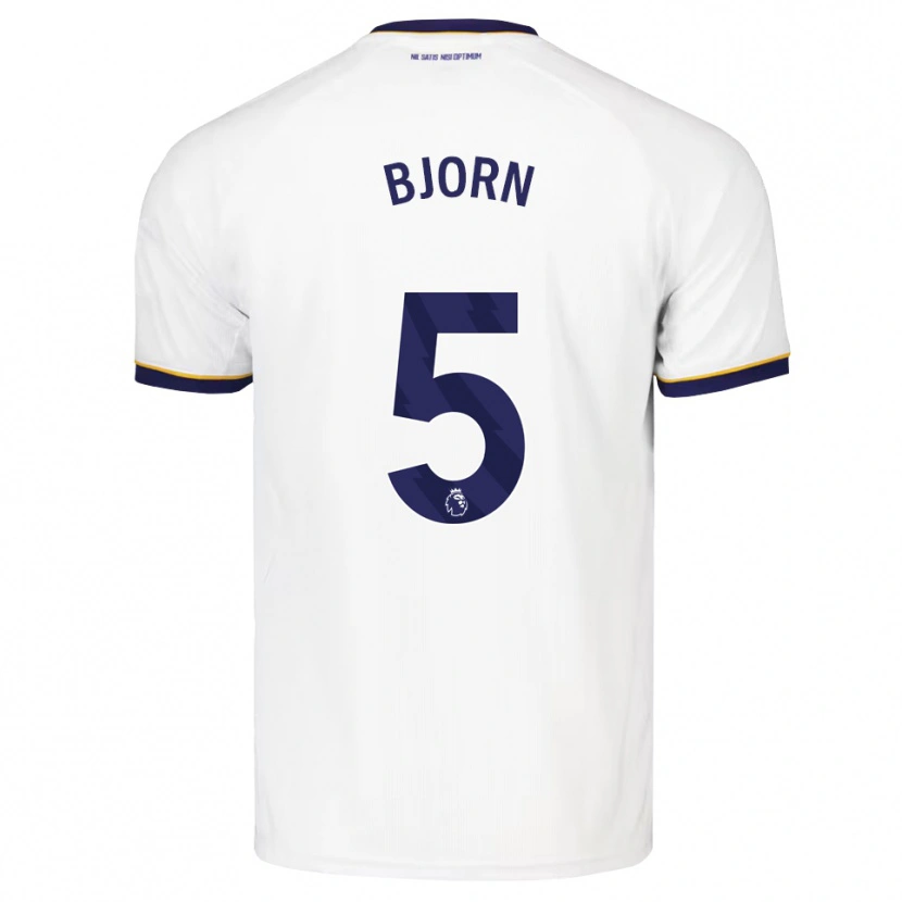 Danxen Enfant Maillot Nathalie Bjorn #5 Midnightblue Blanc Jaune Tenues Extérieur 2026/27 T-Shirt