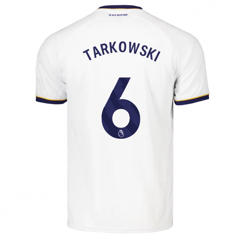 Danxen Enfant Maillot James Tarkowski #6 Midnightblue Blanc Jaune Tenues Extérieur 2026/27 T-Shirt