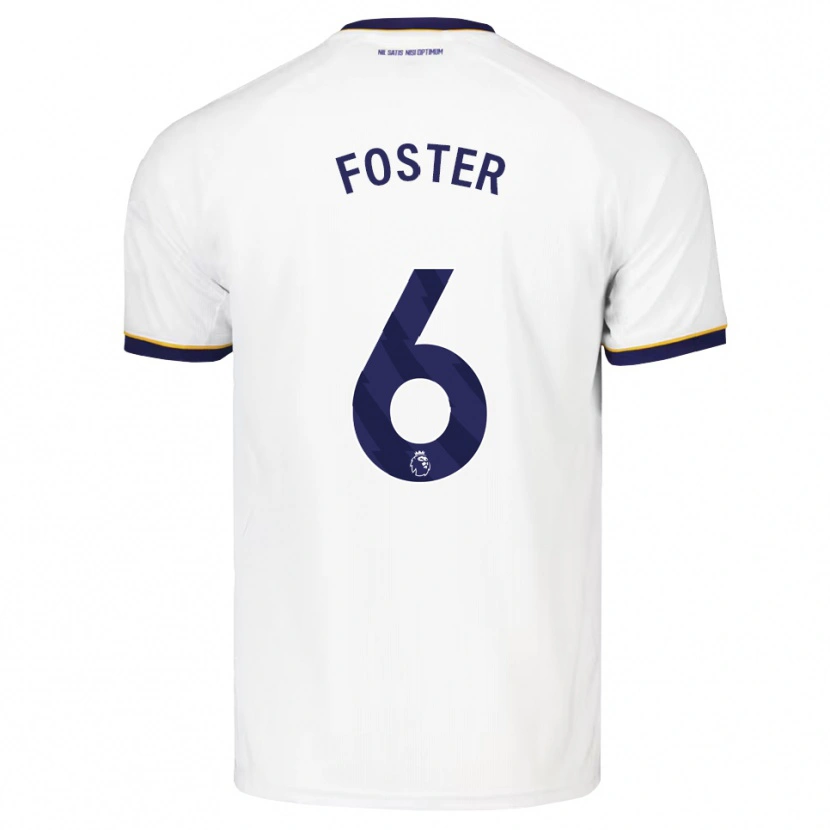 Danxen Enfant Maillot Harvey Foster #6 Midnightblue Blanc Jaune Tenues Extérieur 2026/27 T-Shirt