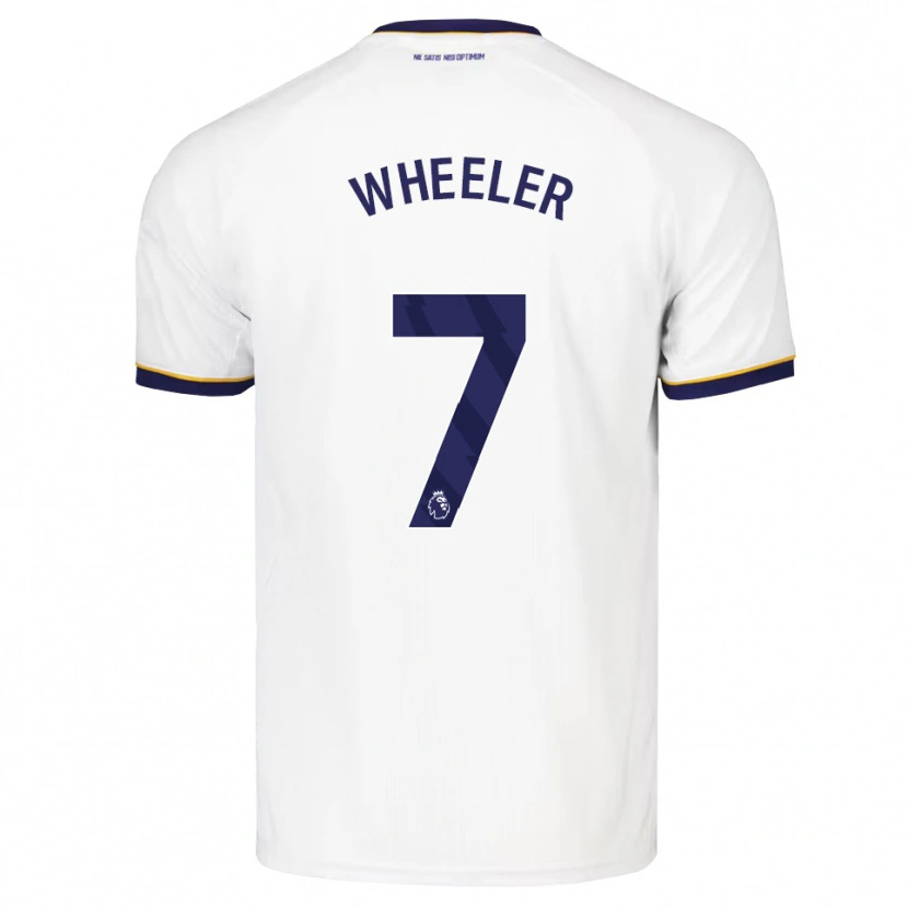 Danxen Enfant Maillot Clare Wheeler #7 Midnightblue Blanc Jaune Tenues Extérieur 2026/27 T-Shirt