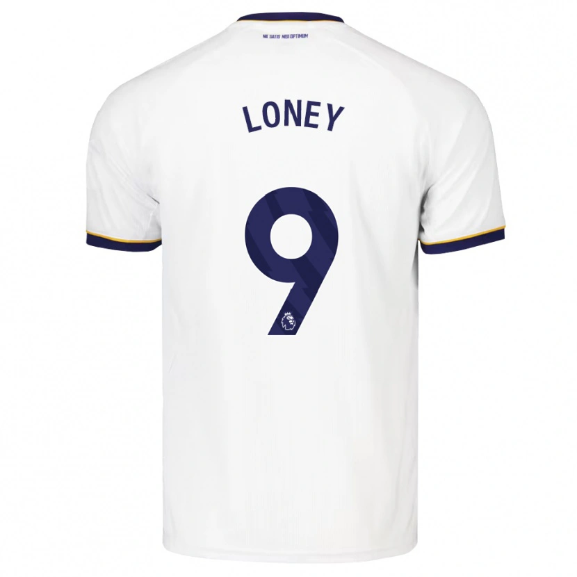 Danxen Enfant Maillot Ceiran Loney #9 Midnightblue Blanc Jaune Tenues Extérieur 2026/27 T-Shirt