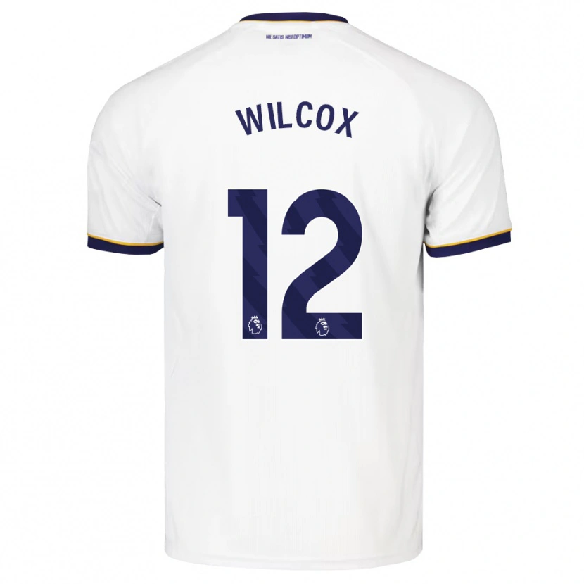 Danxen Enfant Maillot Ted Wilcox #12 Midnightblue Blanc Jaune Tenues Extérieur 2026/27 T-Shirt