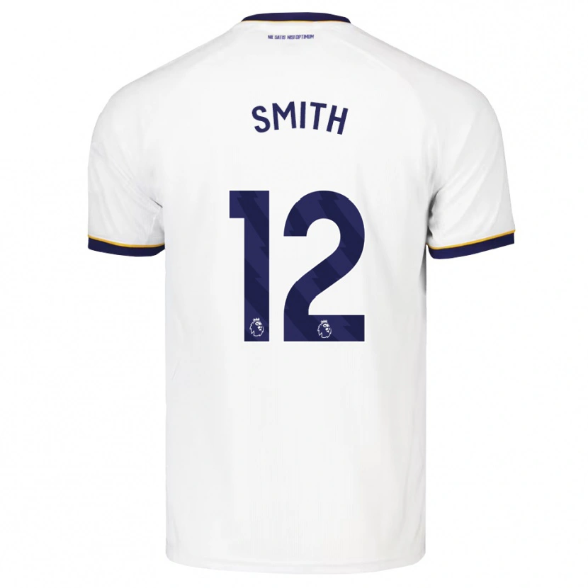 Danxen Enfant Maillot Lewis Smith #12 Midnightblue Blanc Jaune Tenues Extérieur 2026/27 T-Shirt