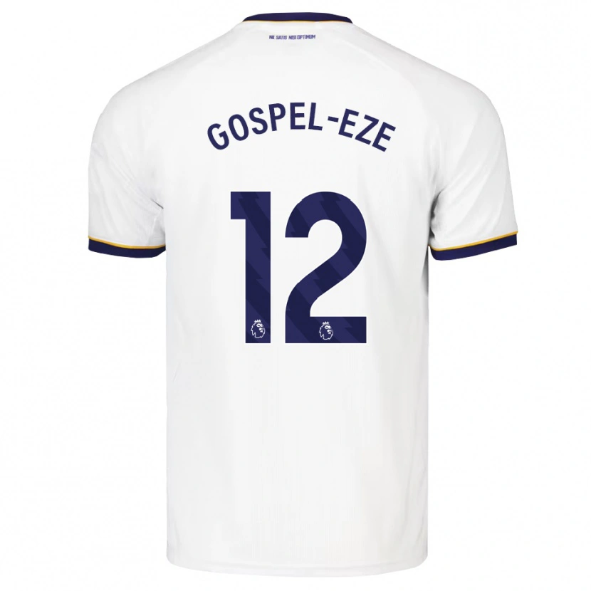 Danxen Enfant Maillot Goodness Gospel-Eze #12 Midnightblue Blanc Jaune Tenues Extérieur 2026/27 T-Shirt