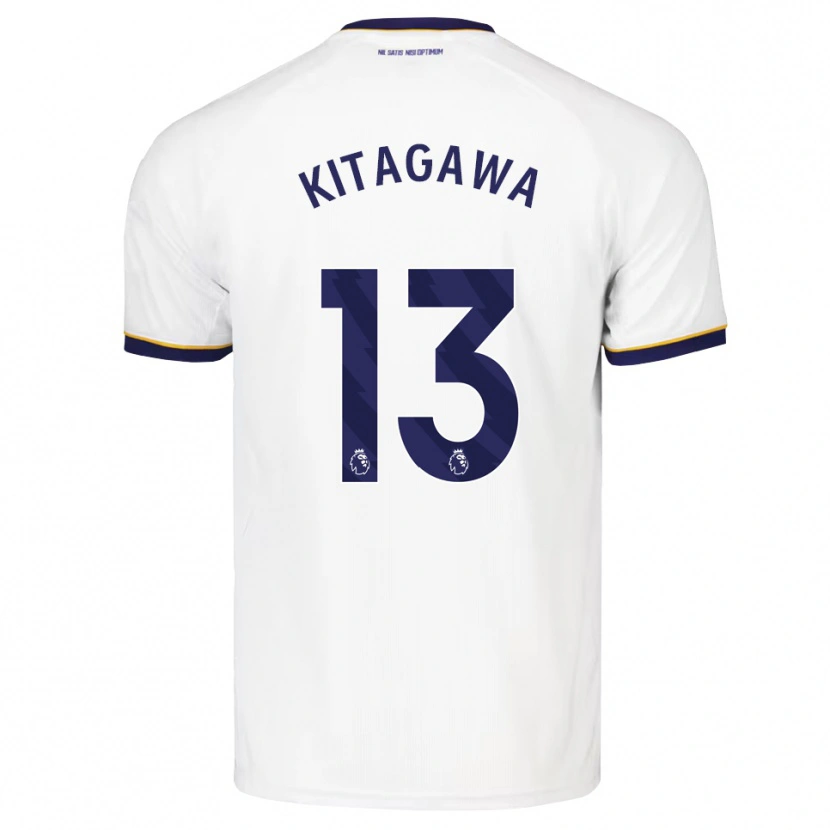 Danxen Enfant Maillot Hikaru Kitagawa #13 Midnightblue Blanc Jaune Tenues Extérieur 2026/27 T-Shirt